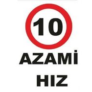 Katar Market Azami Hız 10 Uyarı Levhası