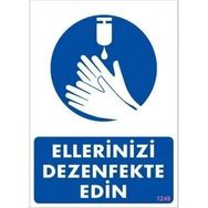 Katar Market Ellerinizi Dezenfekte Edin Uyarı Levhası