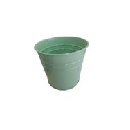 Katar Market Minik Yeşil 17x16x12 Metal Kova Çiçek Saksısı