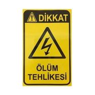 Katar Market Ölüm Tehikesi Uyarı Levhası