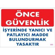 Katar Market Önce Güvenlik Uyarı Levhası