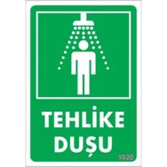 Katar Market Tehlike Duşu Uyarı Levhası
