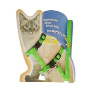 Katzen-Garnitur 1 x 120 cm Düz Renk Yeşil Kedi Göğüs Tasma