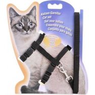 Katzen-Garnitur 120 cm Pratik Ayarlanabilir Yavru ve Yetişkin Kedi Bel ve Göğüs Tasması