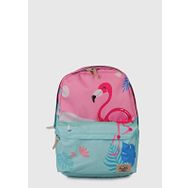 Kaukko K1396 Renkli Kız Layer Happy Lamingo Sırt Çantası