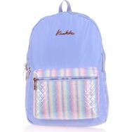 Kaukko K1518 Bright Kapitone Floral Mavi Sırt Çantası