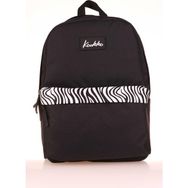 Kaukko K1626 Siyah Zebra Basic Colors Okul Sırt Çantası