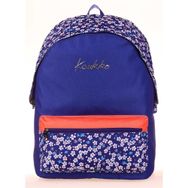 Kaukko K1664 Navy Blue Flowers Hat Sırt Çantası