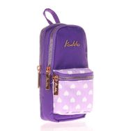 Kaukko K2440 Soft Floral Purple Kalem Çantası
