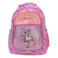Kaukko L5094 Kids&Love Aynalı Taşlı Flamingo Sırt Çantası