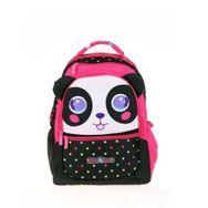 Kaukko L5120 Siyah Pembe Kids Love Cute Face Panda Anaokulu Sırt Çantası