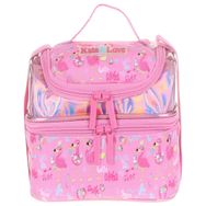 Kaukko L7095 Kids Love Ayna Taş Flamingo Beslenme Çantası