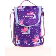 Kaukko L7138 Aynalı Nakışlı Mermaid Kids Beslenme Çantası