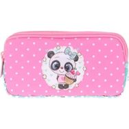 Kaukko L8116 Sweet Panda Kids Love 3 Bölmeli Kalem Çantası