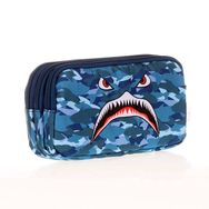 Kaukko L8123 Kids Love Square Shark 3 Bölmeli Kalem Çantası