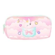 Kaukko L8196 Layer Animals Pembe Kids 3 Bölmeli Kalem Çantası