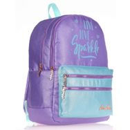 Kaukko Simli Kumaş Sparkle Koyu Lila Okul Sırt Çantası
