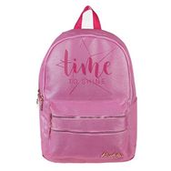 Kaukko Sparkle Pembe Time To Shine Baskılı Okul Ve Günlük Sırt Çantası