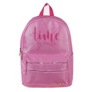 Kaukko Sparkle Pembe Time To Shine Baskılı Okul Ve Günlük Sırt Çantası
