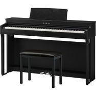 Kawai CN201 88 tuşlu dijital piyano, tezgahlı, saten siyah