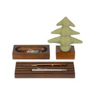 Kayigo Woody Yeşil Çam Üçlü Set Organizer