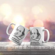 KB254 Stop Making Drama Shakespeare Baskılı Fincan Kupa Bardak