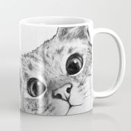 Kedi Sevimli Kedi Porselen Kupa Bardak