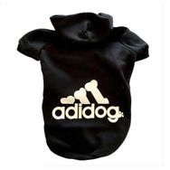 Kemique L Siyah Adidog Kapşonlu Duo Kedi Sweatshirt Kedi Kazağı