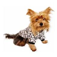 Kemique Leopar Softie Sweat L Siyah Kahverengi Köpek Kıyafeti