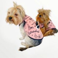 Kemique Pink Istanbul Atlet M Köpek Elbisesi
