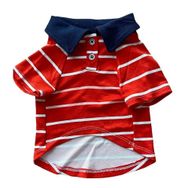 Kemique Red Stripe Elegance Polo Yaka Tişört Köpek Kıyafeti