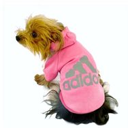 Kemique XL Mor Pembe Adidog Kapşonlu Köpek Sweatshirt Köpek Kazağı