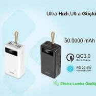Kensa 50000 mAh Powerbank 4 Usb Çıkışlı Hızlı Şarj Cihazı
