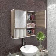 Kenzlife Aynalı Çehov Banyo Ecza Dolabı