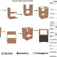 Kenzlife Bade Crd 85x60x57 cm Mutfak Dolabı