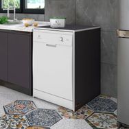 Kenzlife Berfu Gri 90x70x60 Bulaşık Makinesi Dolabı