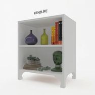 Kenzlife Beril Beyaz 68x60x20 cm Kitaplık