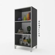 Kenzlife Beril Gri 88x40x20 cm Kitaplık