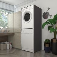 Kenzlife Borya Çamaşır-Kurutma Makinesi Kapaksız Arkalıksız Banyo Dolabı