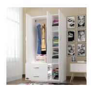 Kenzlife Fesleğen 3 Kapılı 2 Çekmeceli Fesleğen 180x120x52 cm Gardrop