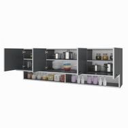 Kenzlife General Gri 60x150x32 cm Mutfak ve Banyo Dolabı