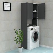 Kenzlife Gri Çamaşır Makinesi Dolabı