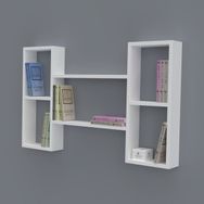 Kenzlife Gülsu 060x100x20 cm Beyaz Duvar Rafı Kitaplık