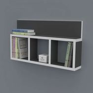 Kenzlife Hayal 030*060*20 Gri Duvar Rafı Kitaplık