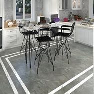 Kenzlife Hem105Zengin 140x40 cm Beyaz Siyah Masa ve 4 Adet Siyah Kolçaklı Sandalye Takımı