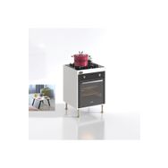 Kenzlife Lev Yaşin Byz 89-81x60x56 Fırın Ocak Dolabı Ayarlı Ayaklı Beyaz Ankastre Modülü Kabini