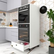 Kenzlife Naime 145x60x56 cm Mutfak Çekmeceli Ayaklı Banyo Kiler Ofis Fırın Dolabı