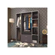 Kenzlife Orhan 175*120*40 Gri 2 Çekmeceli Gardrop
