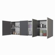 Kenzlife Silvanus Gri 60x180x32 cm Mutfak ve Banyo Dolabı