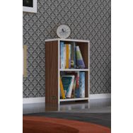 Kenzlife Süper Ga 60x40x19 cm 2 Katlı Tek Bölme Ceviz Kitaplık